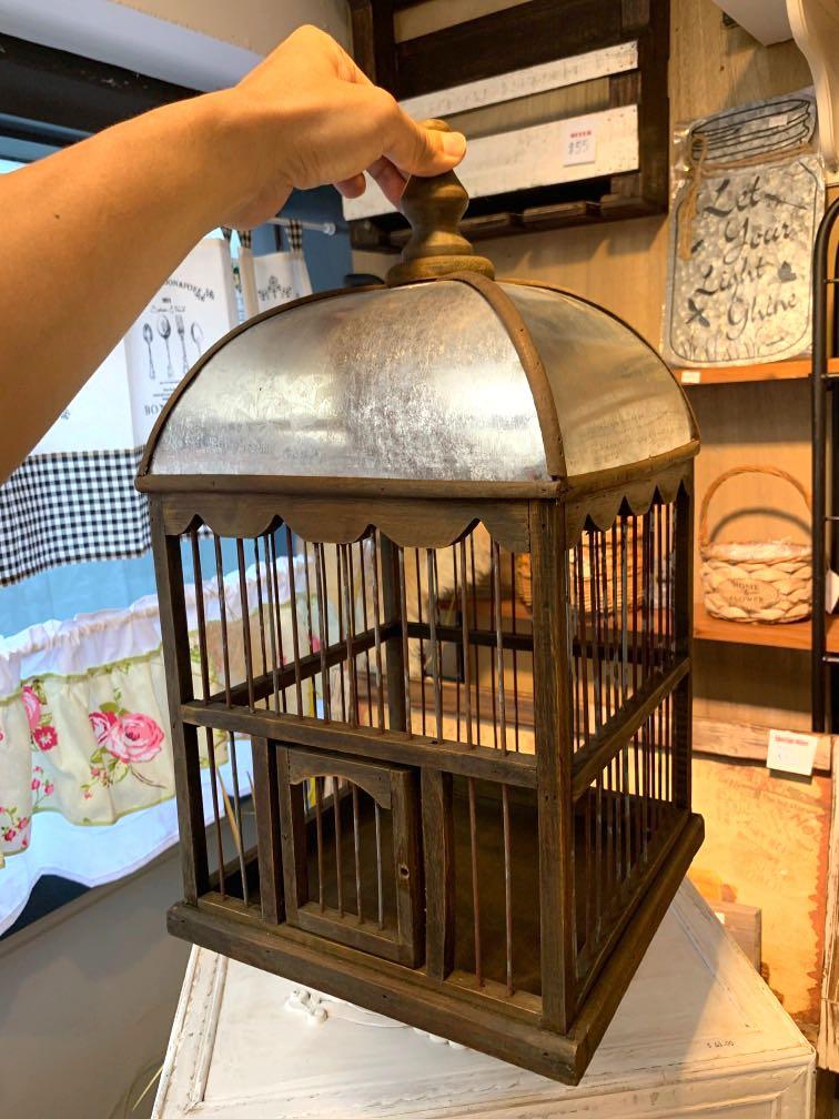 rustic bird cage