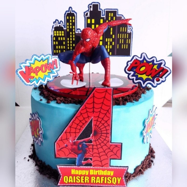 Spiderman Cake Decoration Cake Topper | Spiderman Birthday Party  Decorations - 1pcs - Aliexpress