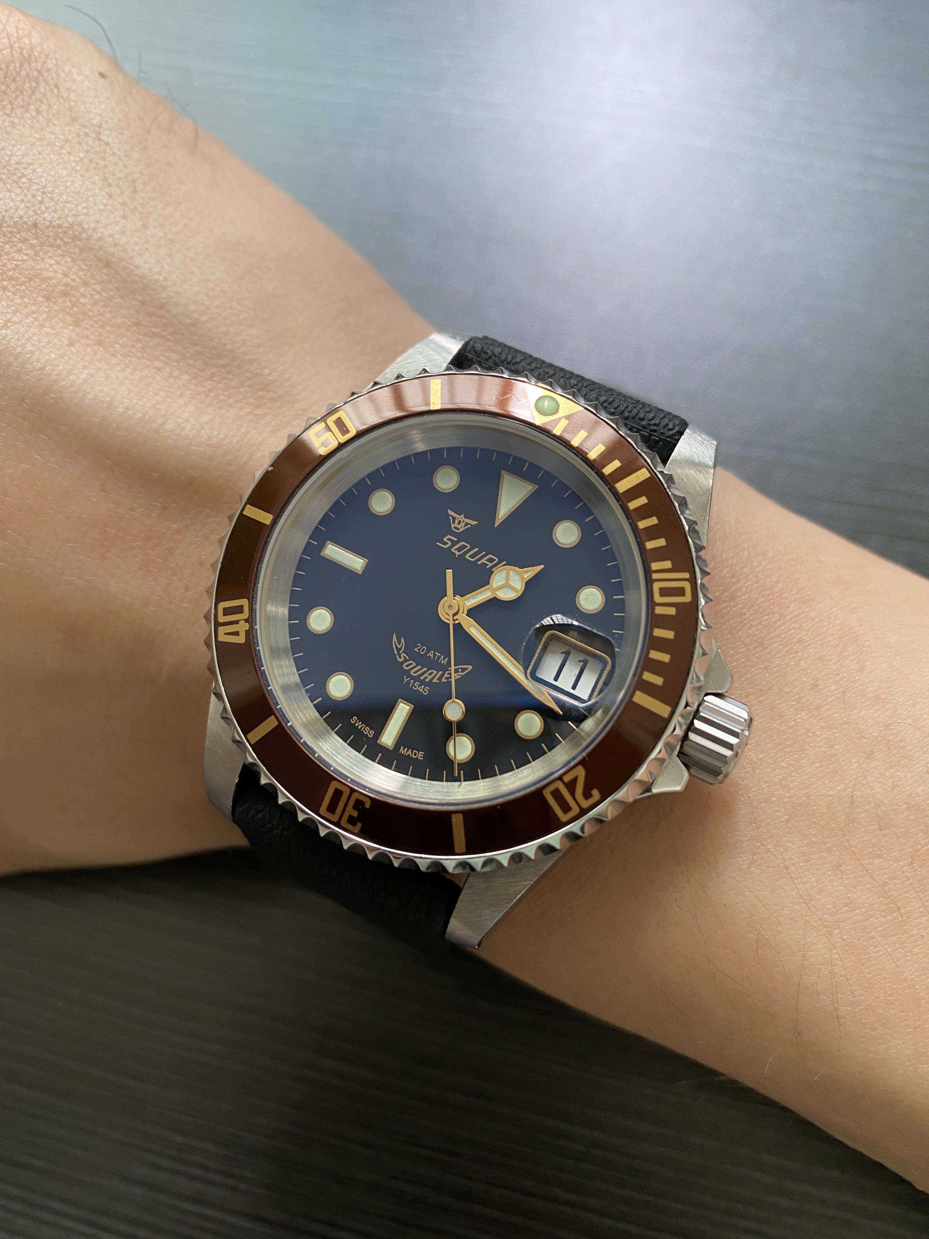 Squale 1545 Heritage Ceramic, Men's Fashion, Watches & Accessories 