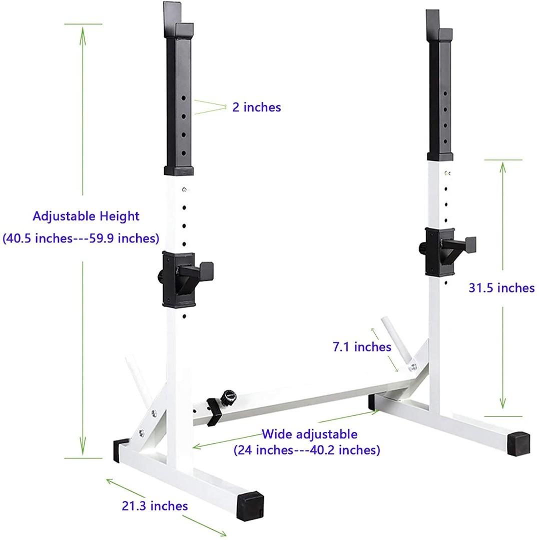 Squat Rack /Chest Press Rack Adjustable, Sports Equipment, Exercise ...