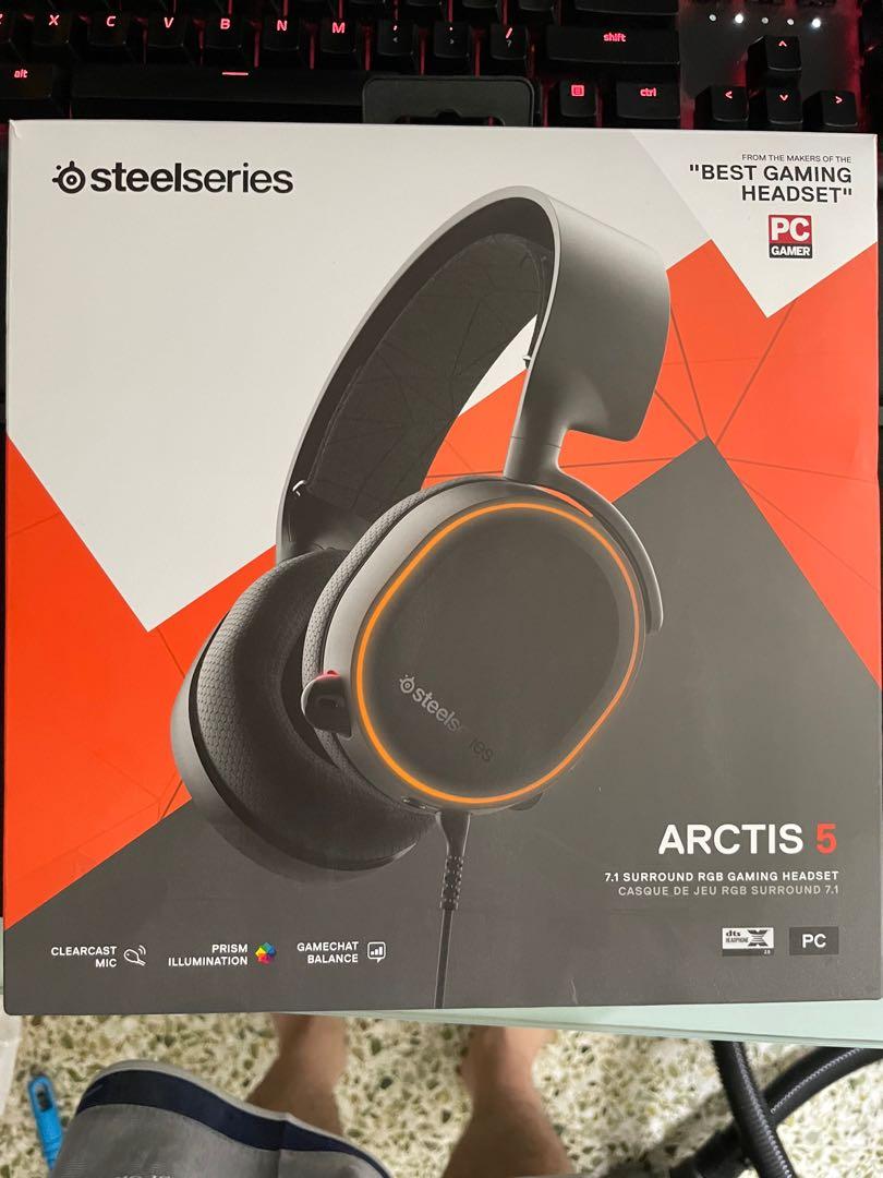 Steel Series Arctic 5 7.1 RGB Surround DTS Audio Headphones Headsets on Carousell