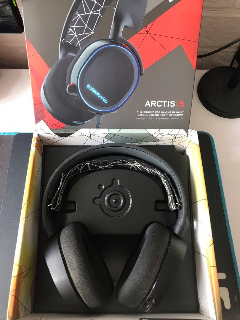 Steelseries Arctis 5 Gaming Headset, 音響器材, 頭戴式/罩耳式耳機