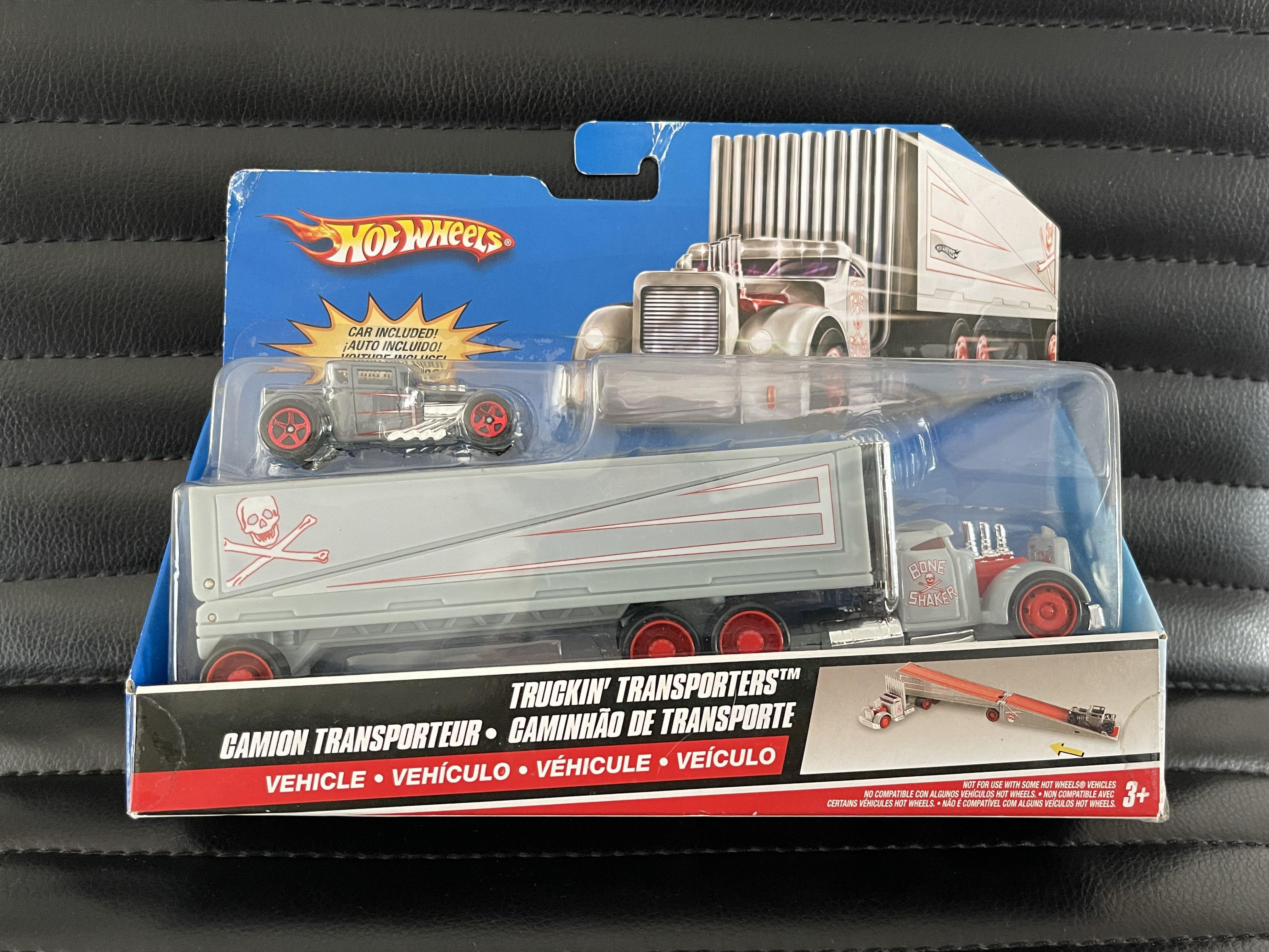 HOT WHEELS TRUCKIN CAR TRANSPORTERS DIE-CAST CAMION TRANSPORTER 2007