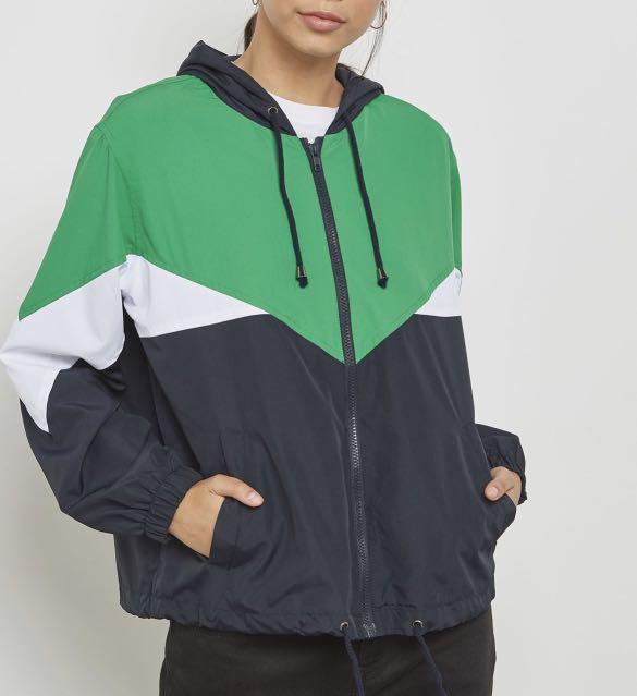 Colour block 2024 windbreaker jacket topshop