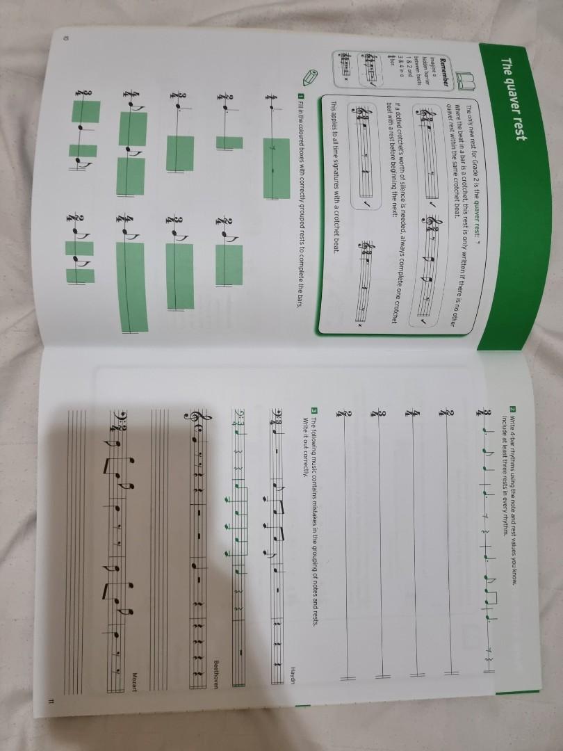 Trinity Theory of Music Workbook - Grade 2, Hobbies & Toys, Music ...