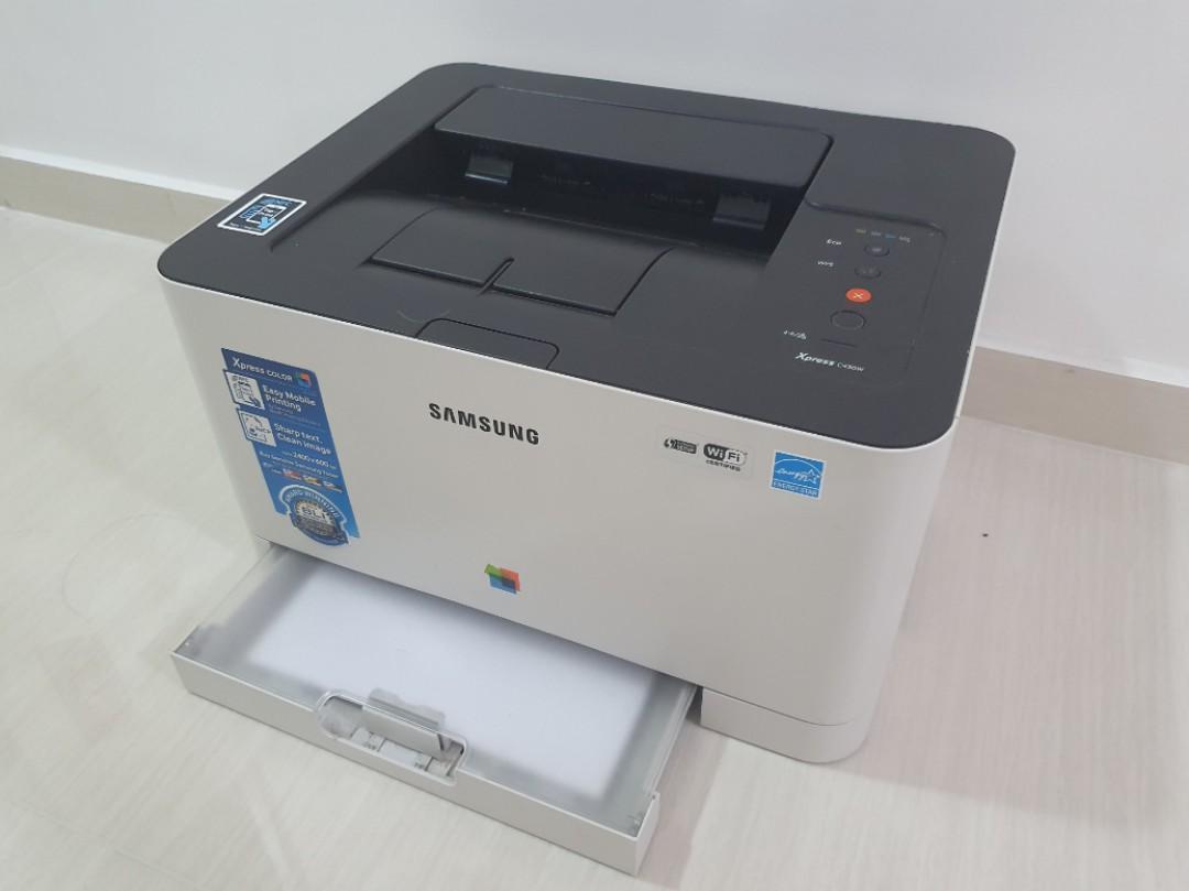 Samsung Electronics Impresora a color con wifi Xpress SL-C430W/XAA,  reposición de  activada