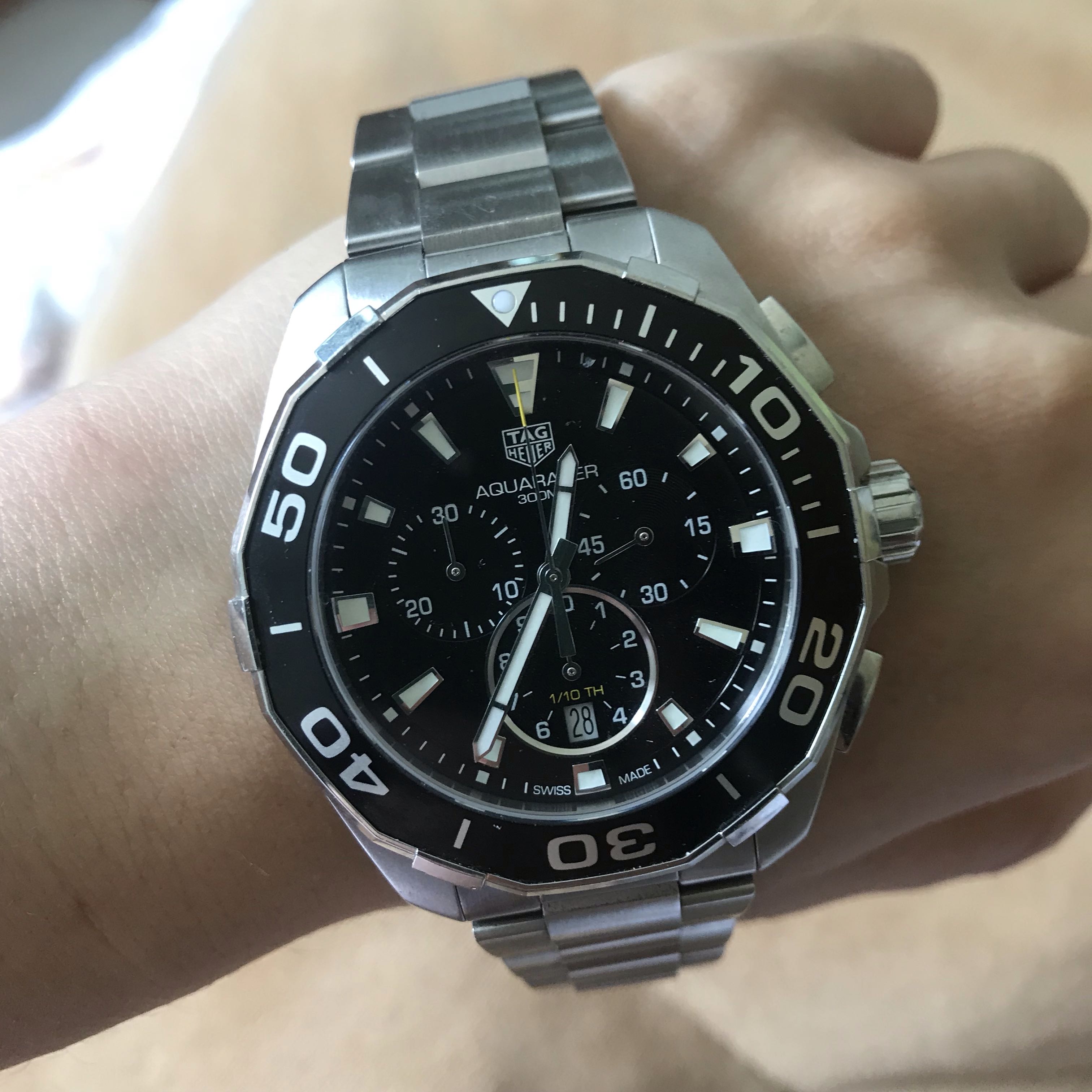 Used Tag Heuer Aquaracer 300m 43mm Watch Men s Fashion Watches Accessories Watches on Carousell