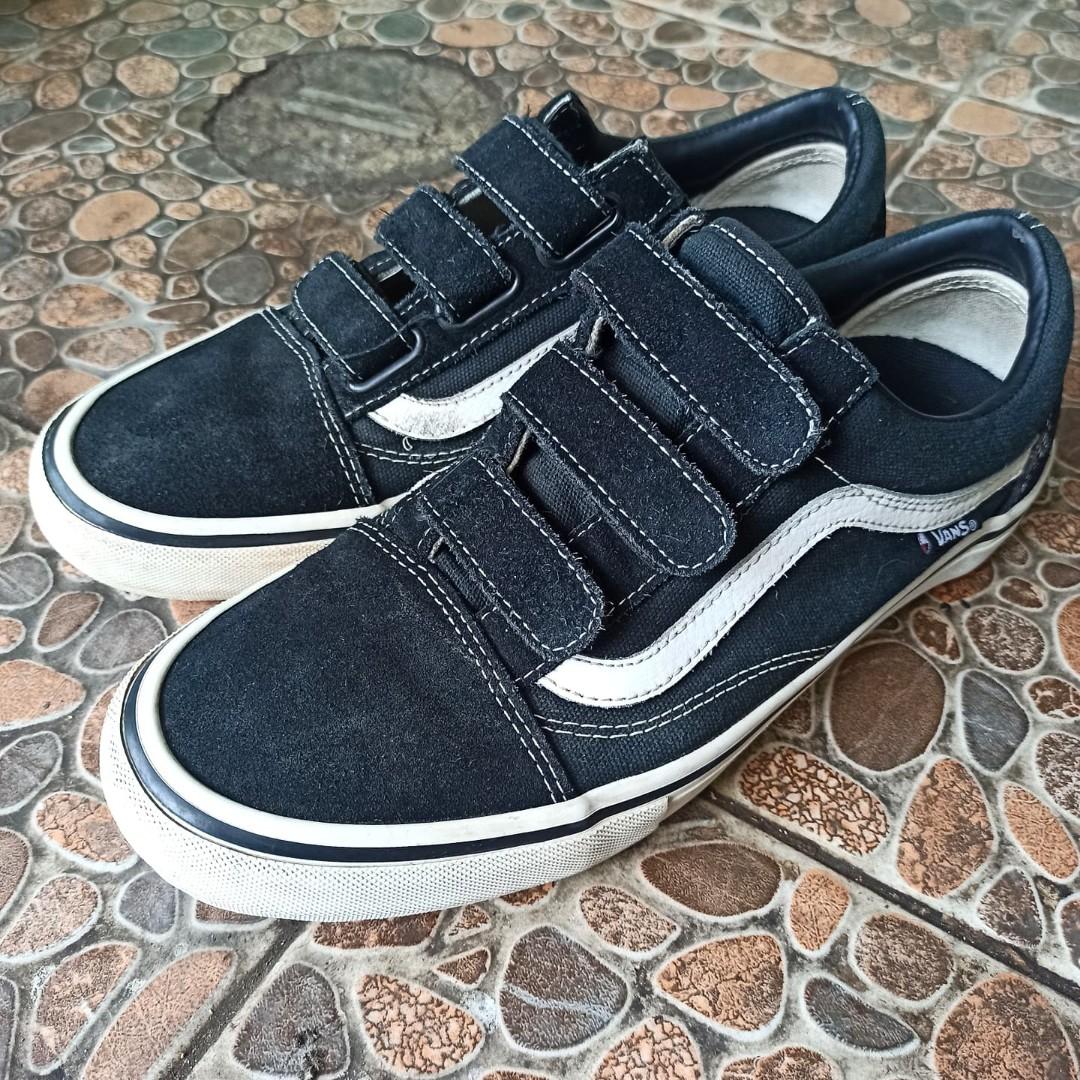 bleached checkered vans