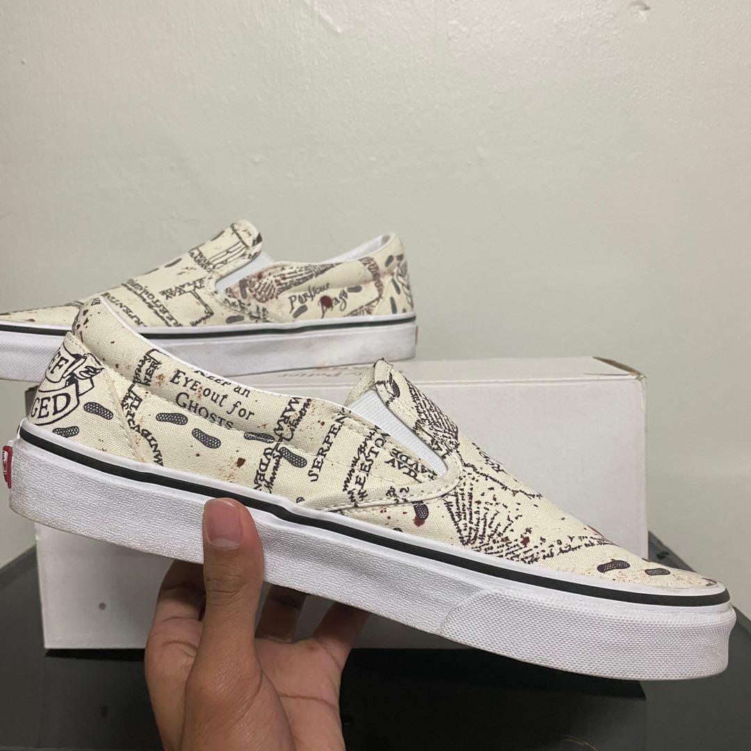 Vans Slip On X Harry Potter Marauders Map Men s Fashion