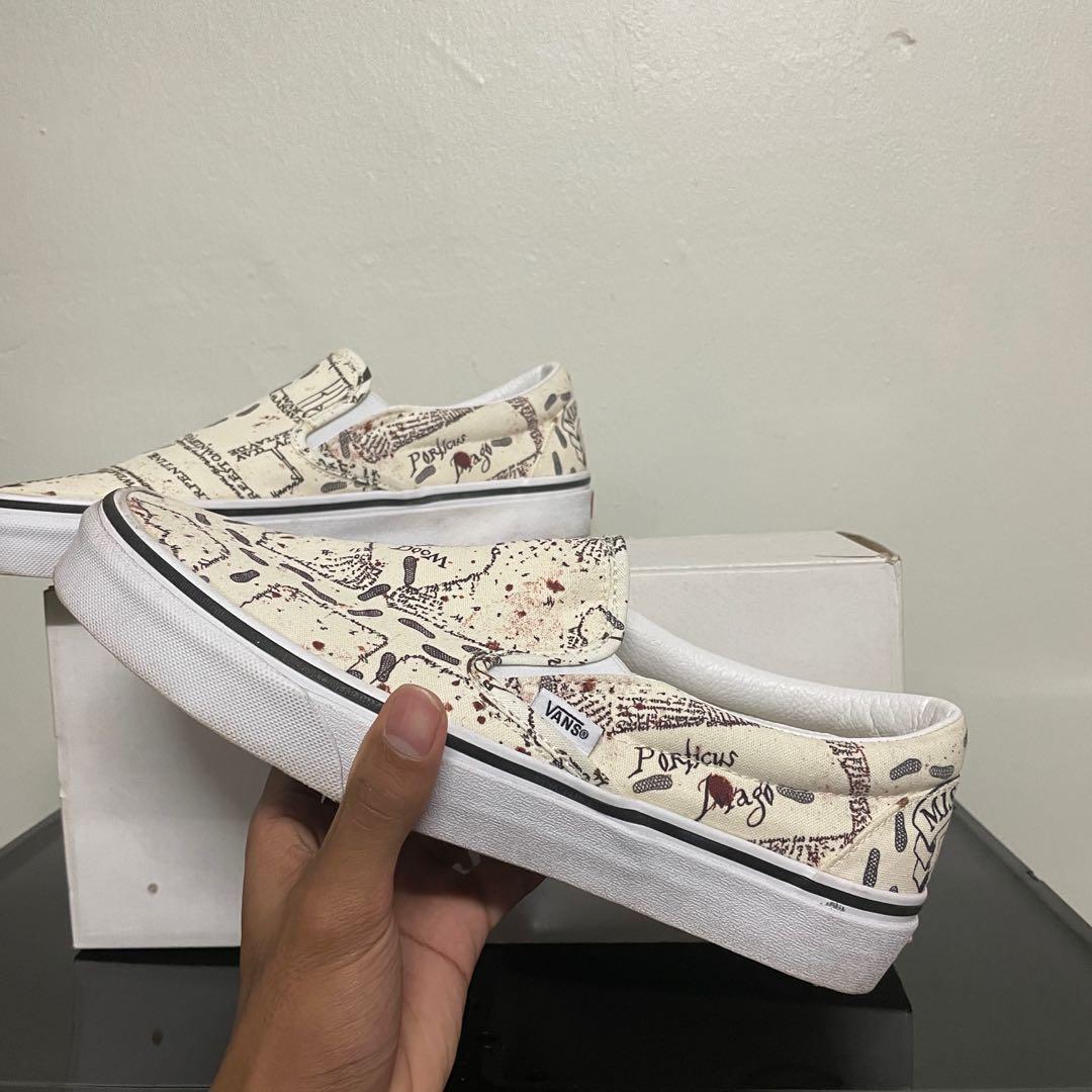 Vans Slip On X Harry Potter Marauders Map Men s Fashion