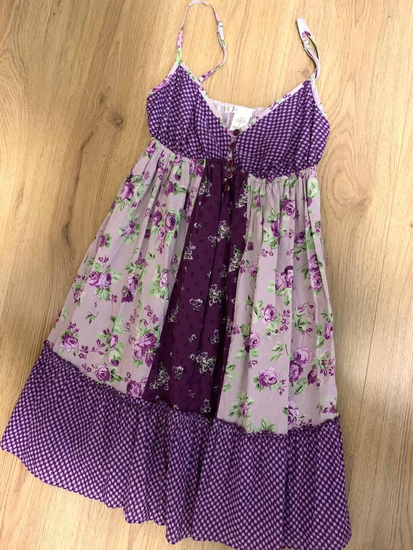patchwork babydoll dress