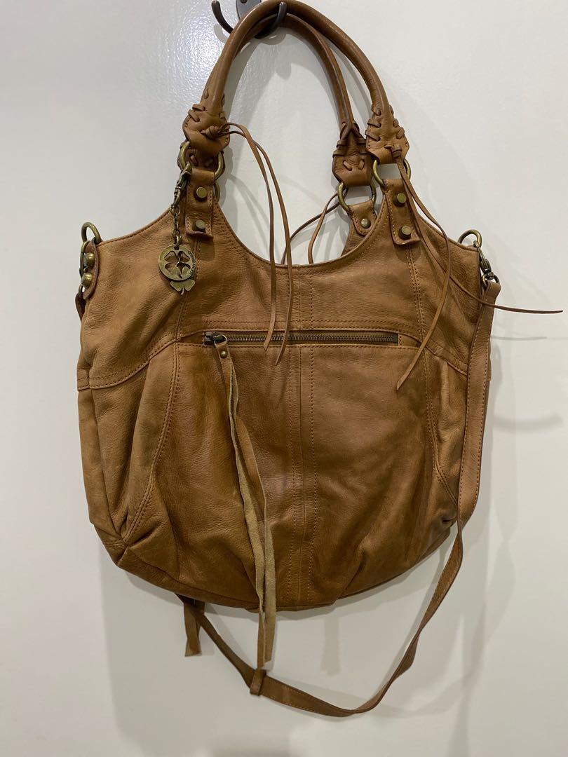 Lucky Brand Leather black fringe purse - Women's handbags