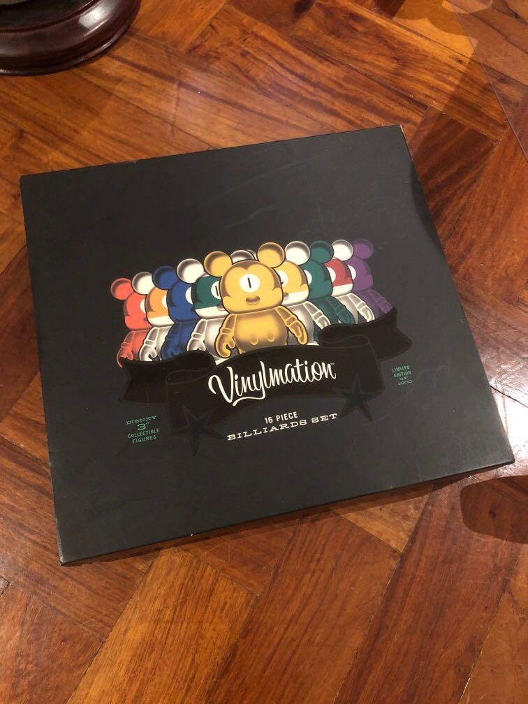 Vinylmation 16 Piece Billiards Set (Category: Designer & Blind Box Toys) located in Quezon City. Submitted by cloudzcojojo (Listing ID 1112992656, Image 1). Description: 3 Inch Vinyl Figures (resembling billiard balls set) Limited Edition Out of 1000 .