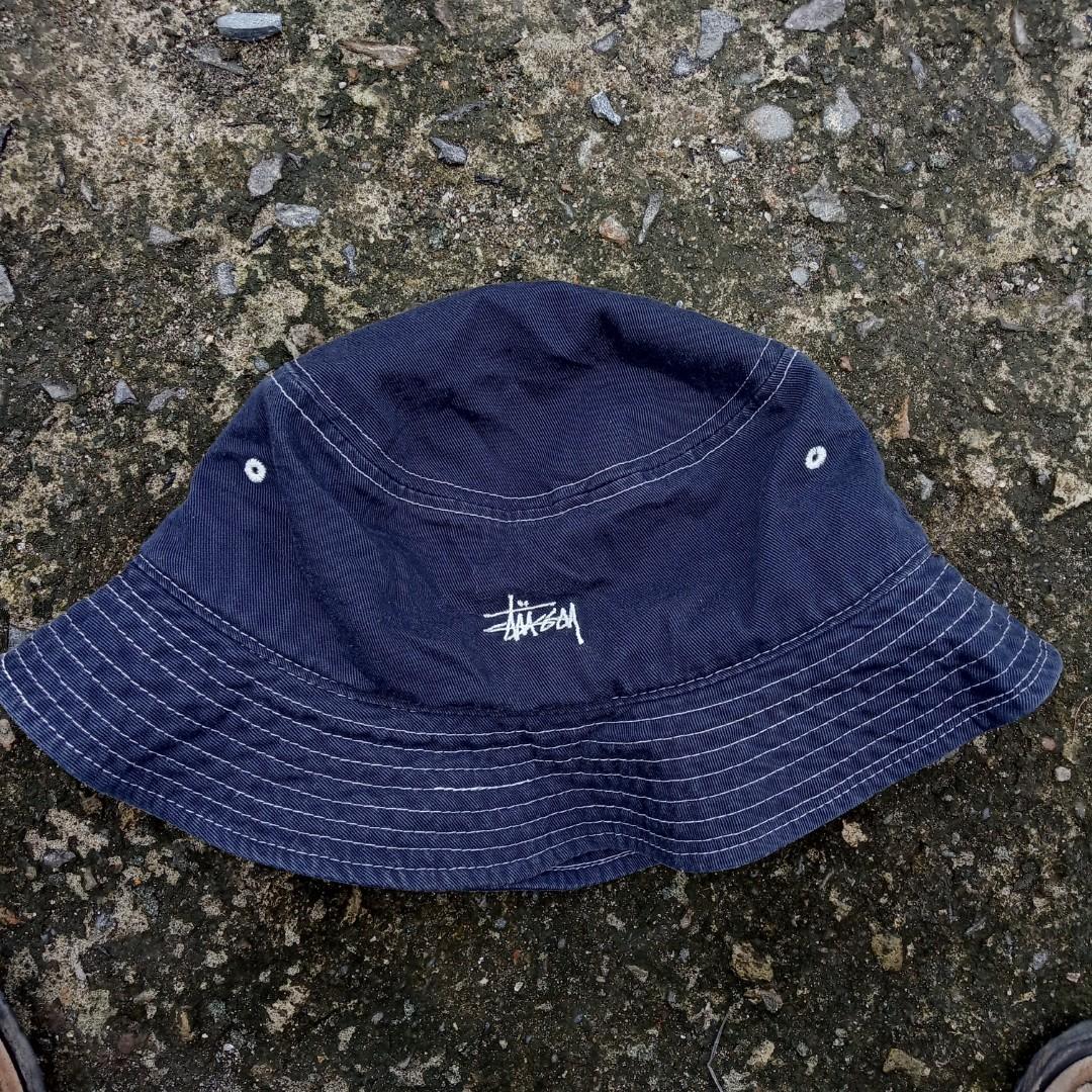 Vtg 90's Stussy Bucket hat, Fesyen Pria 