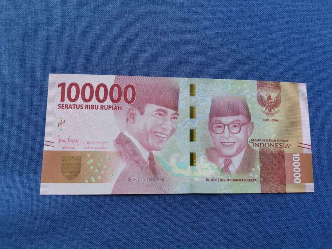 全新印尼100000盾UNC, 興趣及遊戲, 收藏品及紀念品, 錢幣- Carousell