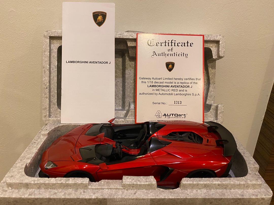 1/18 Autoart Lamborghini Aventador J, Hobbies & Toys, Toys & Games