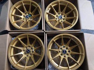 15” XXR stance gold code 5189 mags 4Holes pcd 100-114 Bnew