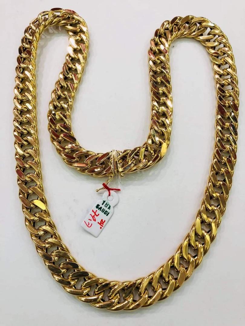 18k saudi gold necklace for men｜TikTok Search