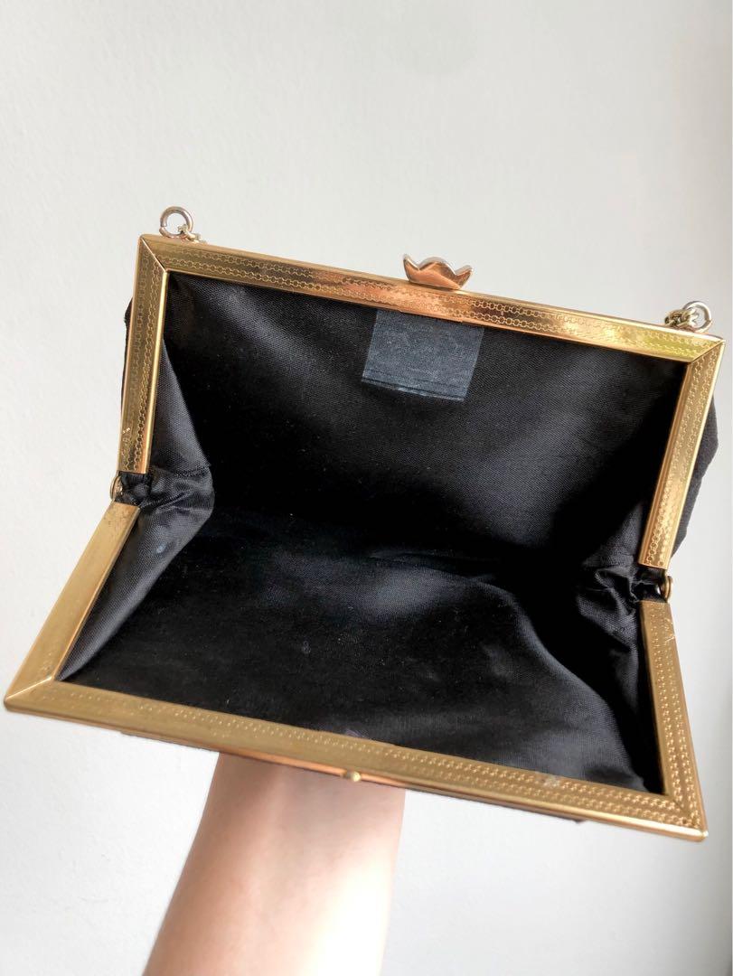 Black cloth purse online
