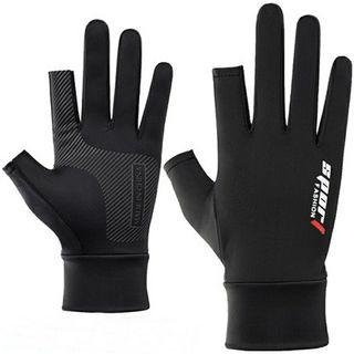 1 Pair Motorcycle Gloves Racing Protective Gloves Breathable Ice Silk Non-Slip Anti-UV Outdoor Sports Riding Gloves Touch Screen Gloves Cycling Gloves