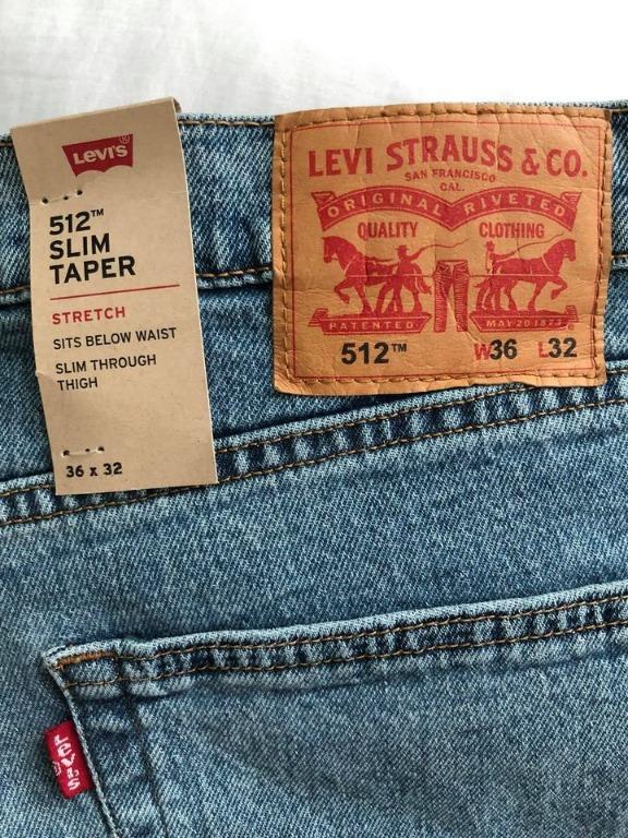 512 Slim Fit Levis Denim Size 36, Men's Fashion, Bottoms, Jeans on Carousell
