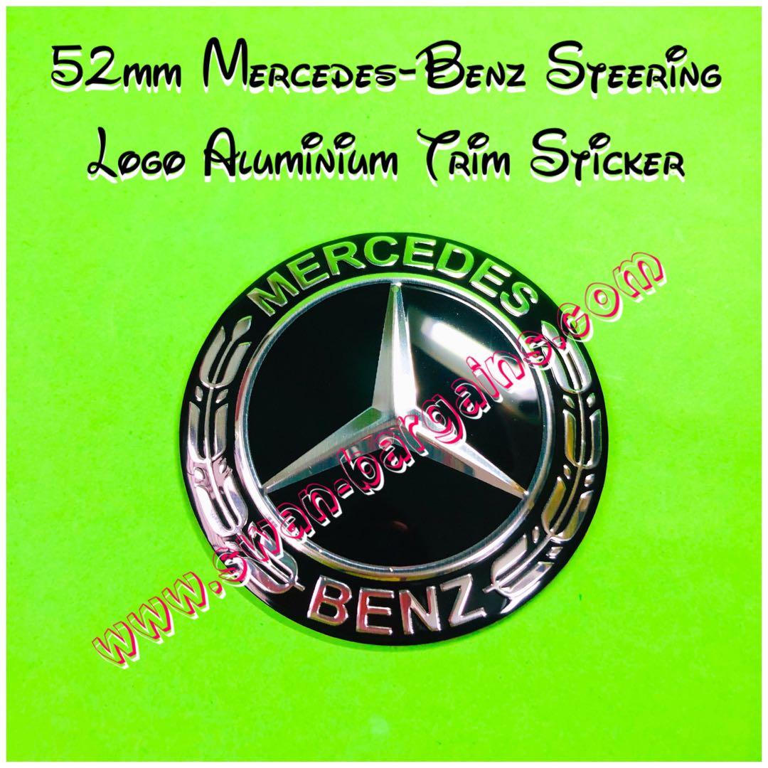 2pcs Mercedes Benz BRABUS Car Emblem Badge Sticker Side Skirts Badge Logo 