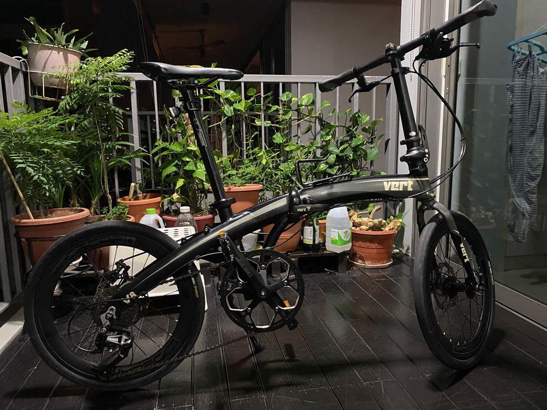 Vert v8 aluminium folding bike best sale