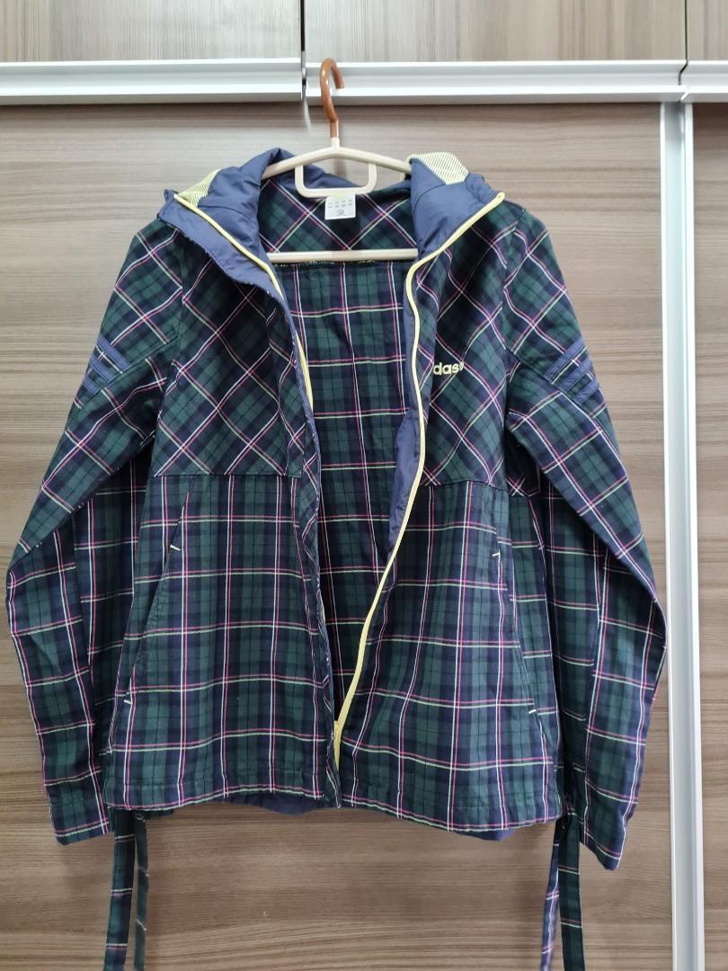 Adidas Green Checkered Jacket
