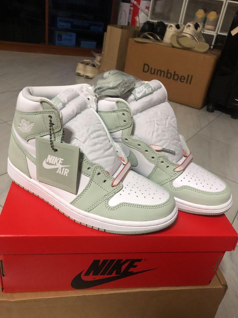 Air jordan 1 High Seafoam W US 7 UK 4.5 EU 38 Women s Fashion Footwear Sneakers on Carousell