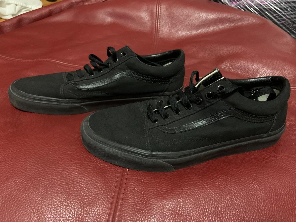 All black canvas vans outlet