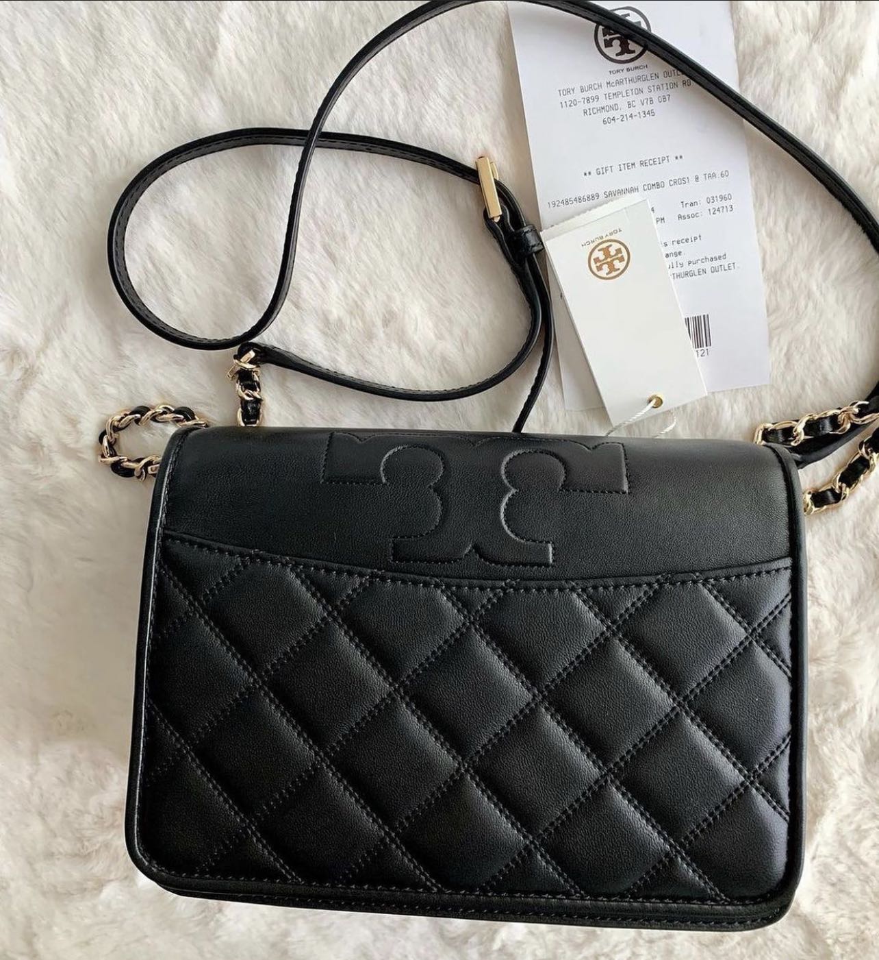 Authentic Tory Burch Savannah Combo Crossbody, Luxury, Bags & Wallets on  Carousell