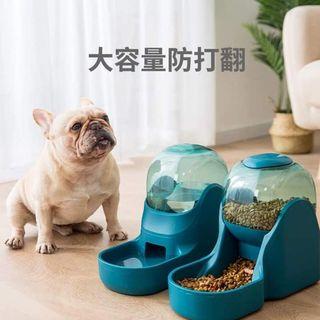 Automatic Pet Feeder for Dog & Cat 2 in 1 Set Bowl