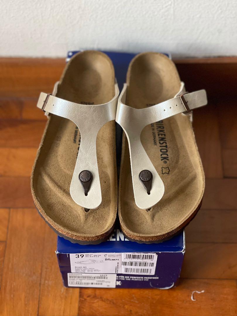 birkenstock gizeh bs graceful pearl white