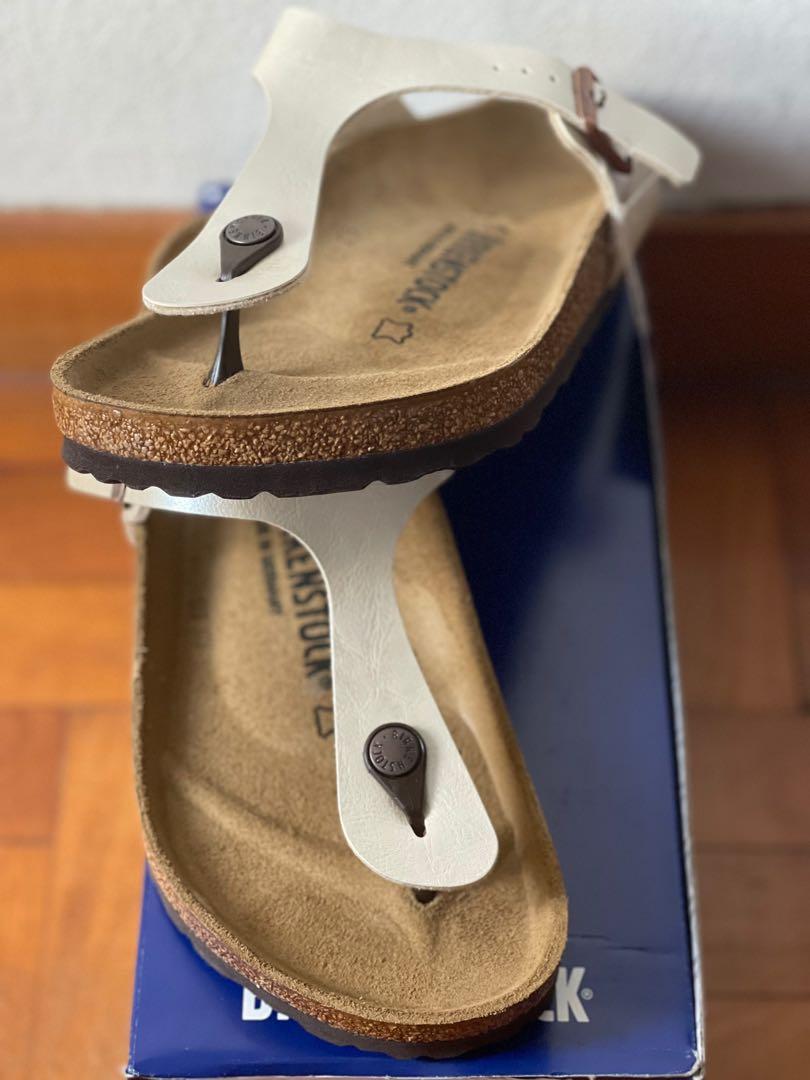 birkenstock gizeh bs graceful pearl white