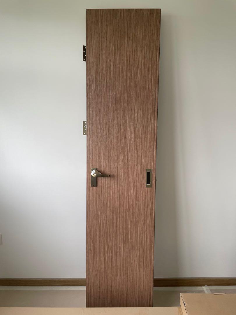 BTO Laminated PVC BiFold Toilet Door, Furniture & Home Living, Security & Locks, Locks, Doors