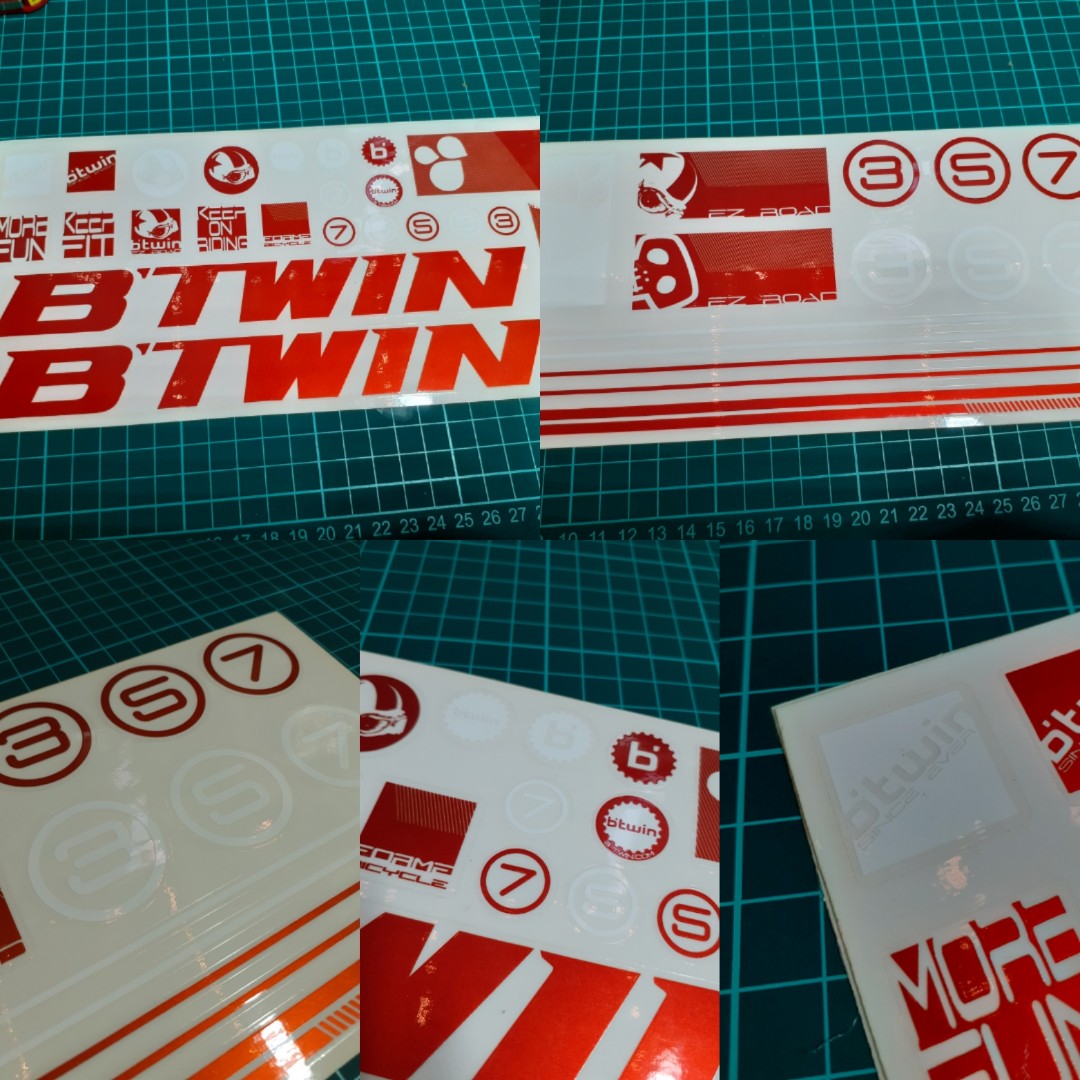 Bitaw Sticker BTWIN Bicycle Sticker Decal, Sports Equipment, Bicycles & Parts ...