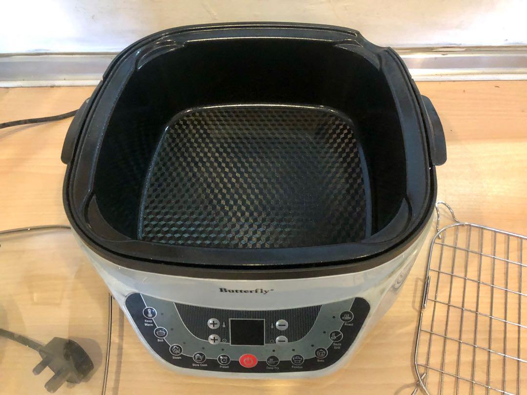 A Butterfly Multicooker that boils stews steams bakes roasts grills etc