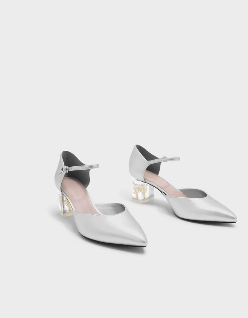 Floral lucite heel clearance mary janes