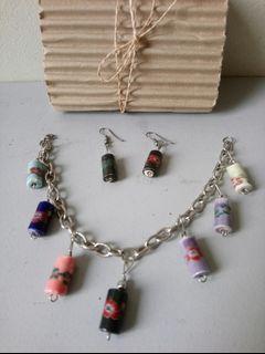 Charm Bracelet and Earrings Set