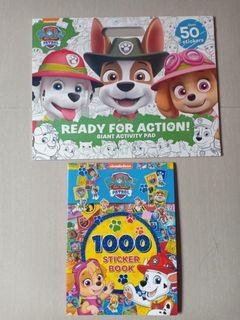 Coloring and Sticker Book Set Paw Patrol Series