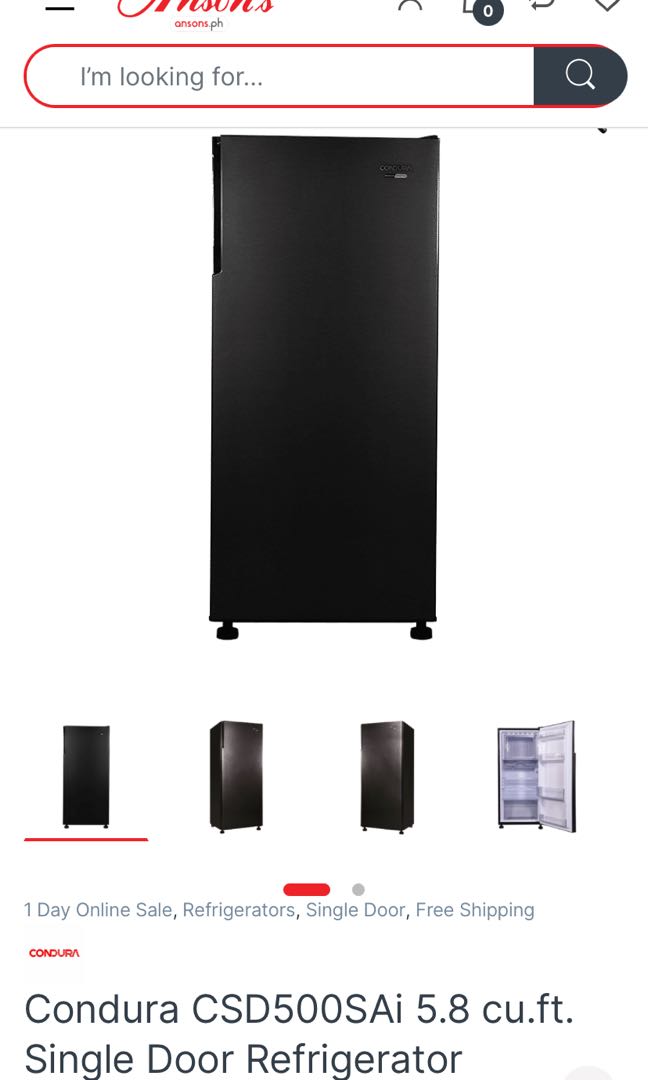 Csd500sai 5.8 cuft condura ref store
