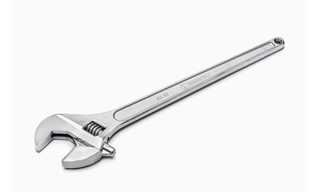 Crescent 24 inch adjustable tapered wrench (Category: Construction Tools & Equipment) located in Caloocan City. Submitted by dianethriftstore (Listing ID 1113203948, Image 2). Description: 24" Adjustable Tapered Handle Wrench MUSA - Carded Made by the world-famous Crescent® brand in the U.S.A. Tapered handle for better two-handed grip and reduced weight Larger knurl allows easy adjustment to ensure a tight jaw fit Hex jaw design reduces slippage 