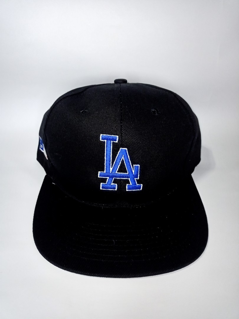 Customized Vintage Cap LA MLB Black D 