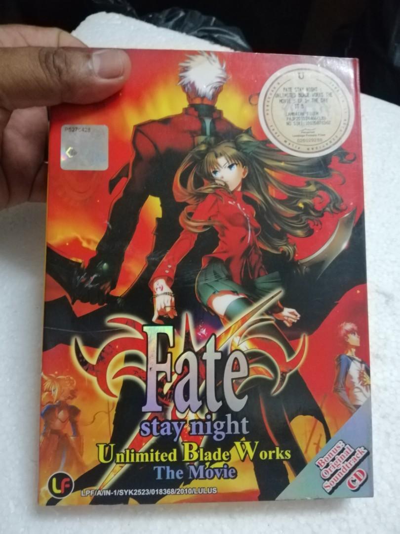 Fate Stay Night Unlimited Blade Works The Movie Hobbies Toys Music Media Cds Dvds On Carousell
