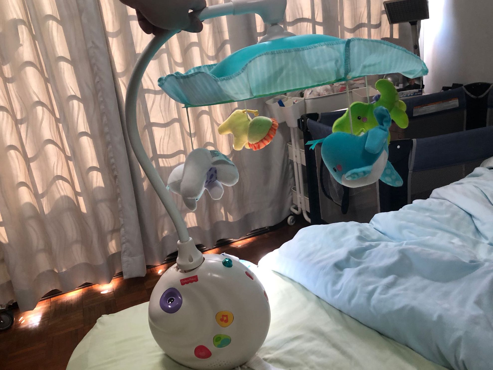 Fisher price baby cot mobile, Babies & Kids, Baby Nursery & Kids