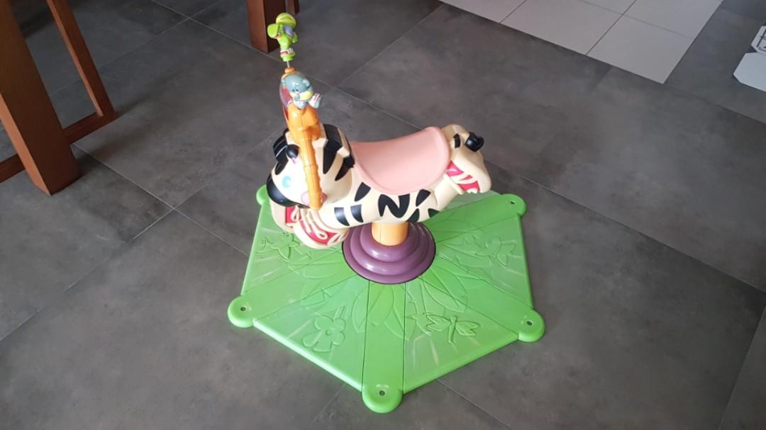 Fisher Price Go Baby Go Bounce Spin Zebra Babies Kids