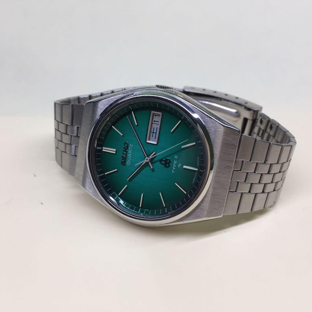 For Sale! 1978 JDM Seiko Quartz Type 7123-8010 (Rare Green Dial), Men's  Fashion, Watches  Accessories, Watches on Carousell
