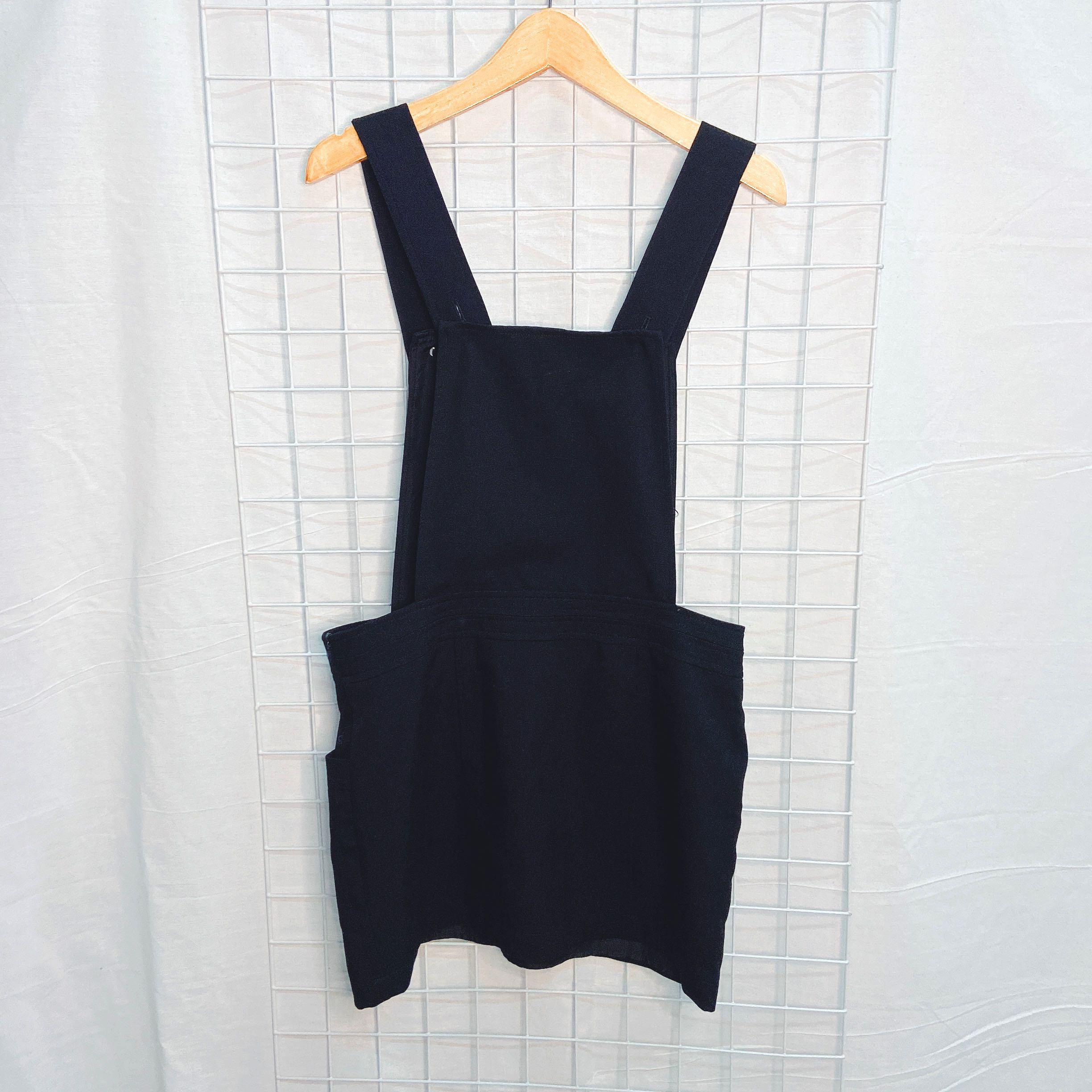 black jumper overalls