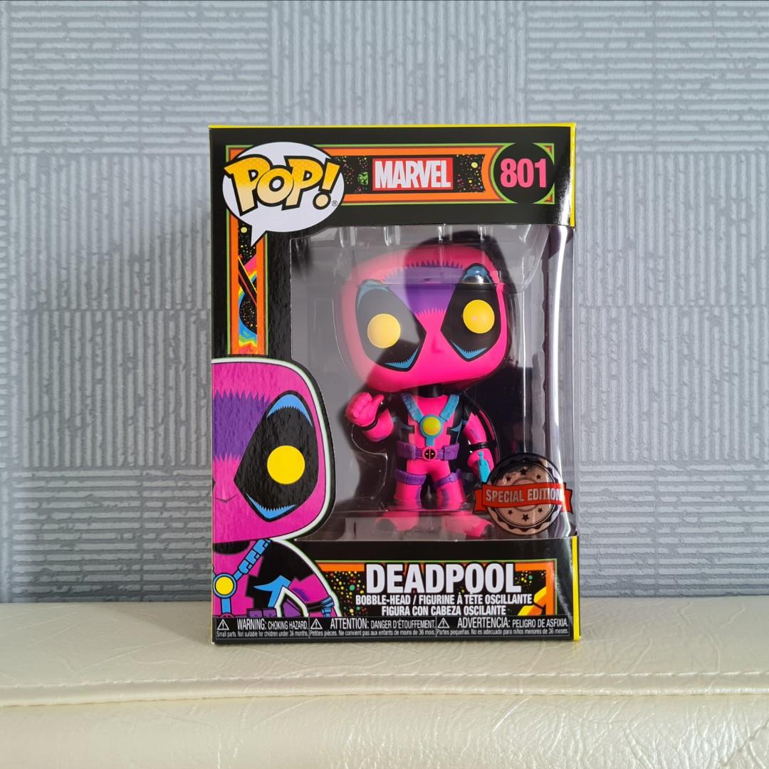 Deadpool blacklight #801 Marvel funko pop limited edition 