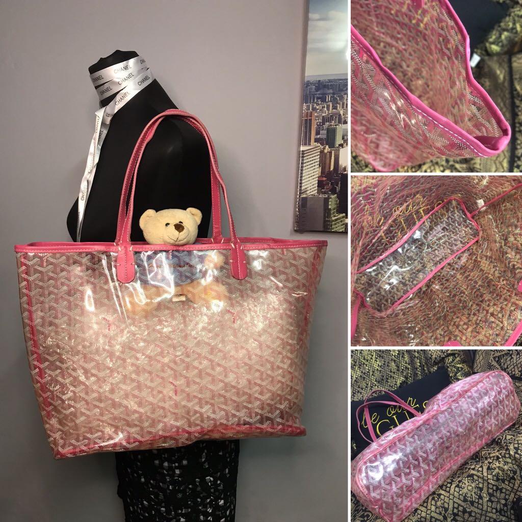 GOYARD TRANSPARENT BEACH PM TOTE BAG, Women's Fashion, Bags & Wallets, Tote  Bags on Carousell